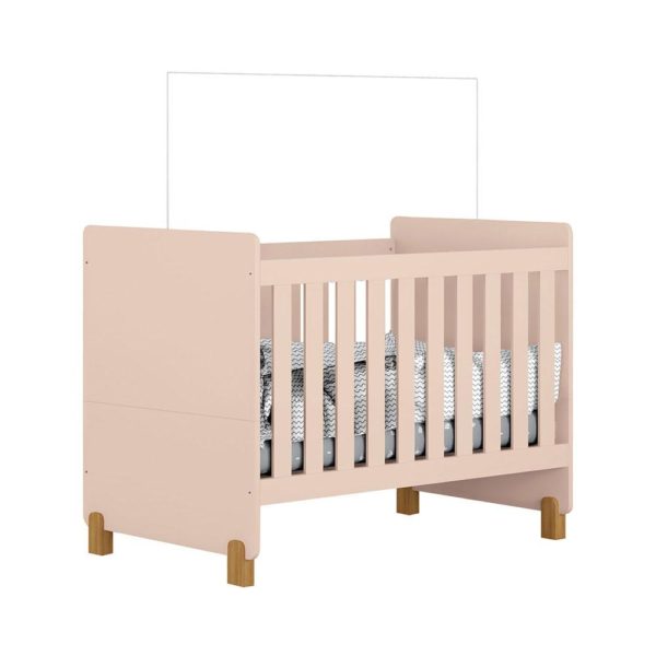 Berço Mini Cama Melody Rosê Estrela - Móveis Estrela Baby - Image 2