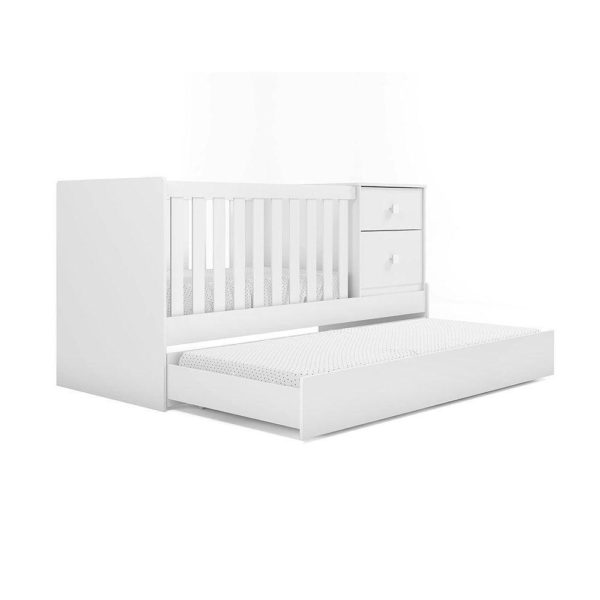 Berço Bicama Multifunção Amore Branco Atóxica Móveis Estrela - Image 3