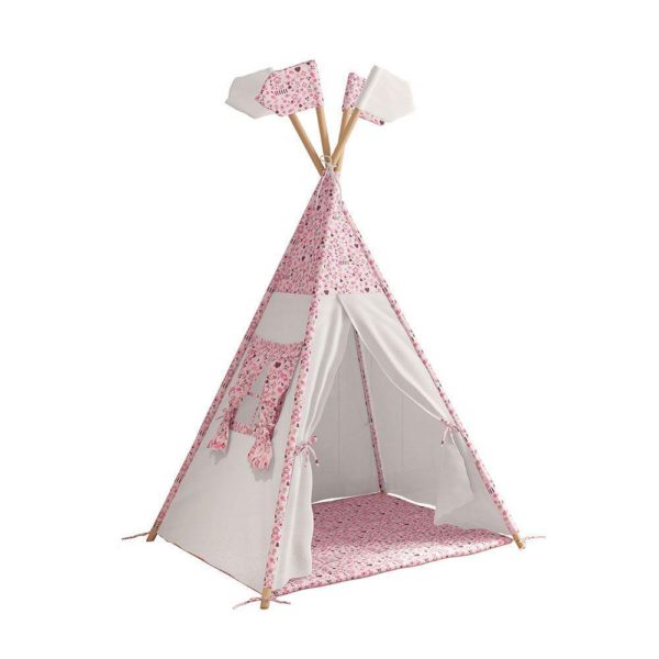 Cabana Tenda Infantil com Led Casinha com Tapete Acolchoado + Janela com cortina - Image 3