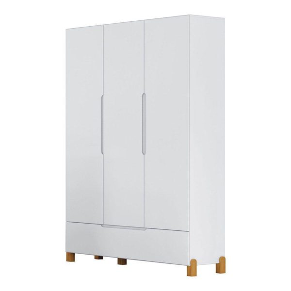 Guarda Roupa Infantil Melody Decor 3 portas Branco - Móveis Estrela 100% MDF - Image 2