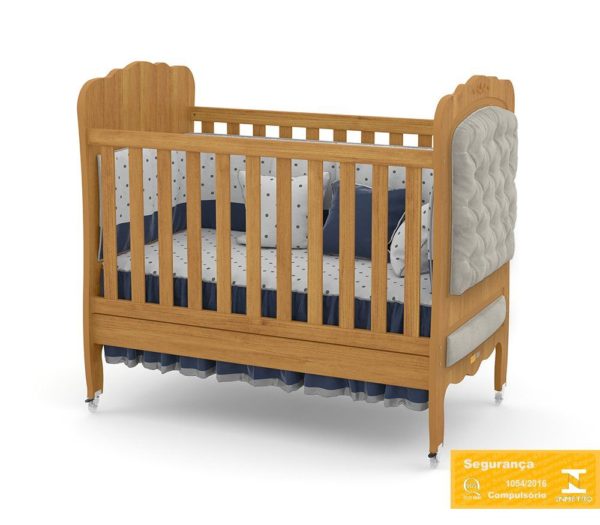 Berço Provence Laqueado com Captonê Freijo