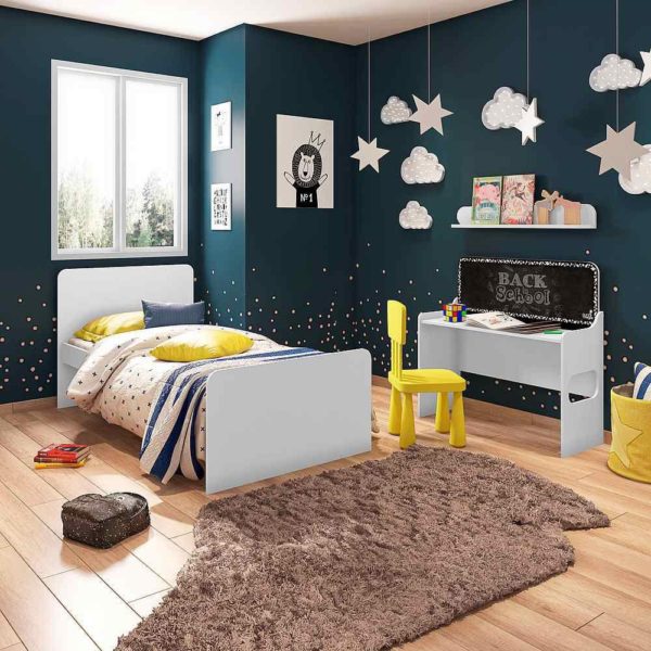 Cama Infantil com Escorregador e Lousa Multifuncional Pura Magia - Image 2