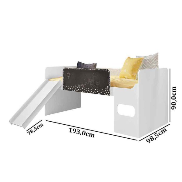 Cama Infantil com Escorregador e Lousa Multifuncional Pura Magia - Image 8