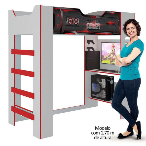 Cama Infantil Gamer Hero com Luz/LED Diversão Pura Magia - Image 6