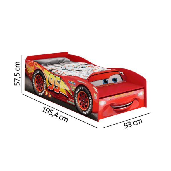 Cama Infantil Carros Disney Premium com Baú Pura Magia - Image 8