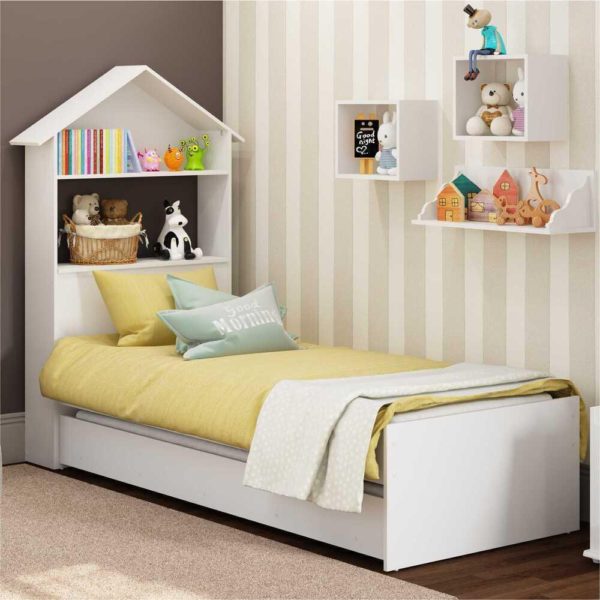 Cama Infantil Com Baú Childrens House Branco